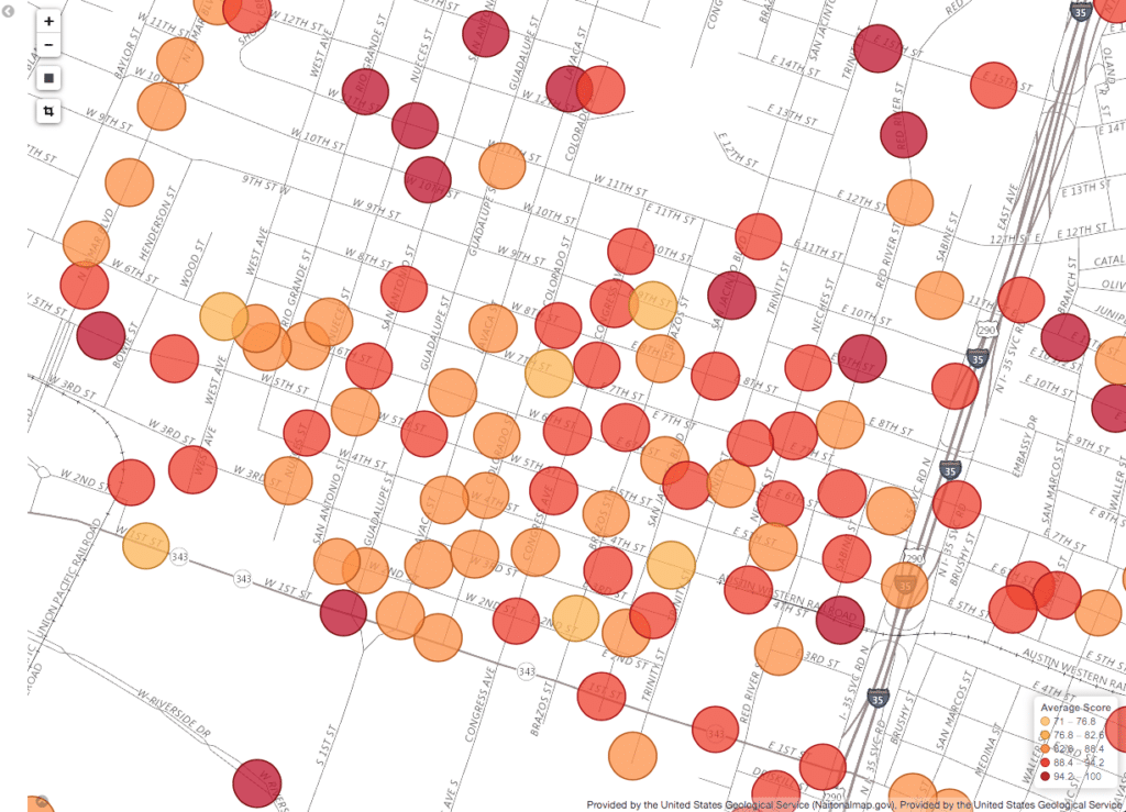 WMS Kibana Advanced Map screen