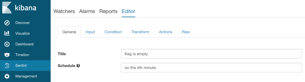 Sentinl Kibana configuration